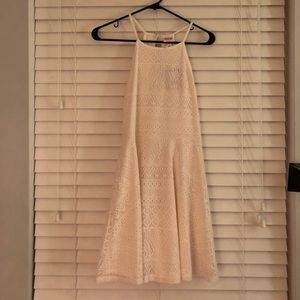 White Lace Halter dress